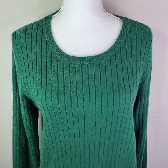 Maison Jules Juniors Green Ribbed Crew Neck Sweater XXL - Picture 5 of 10